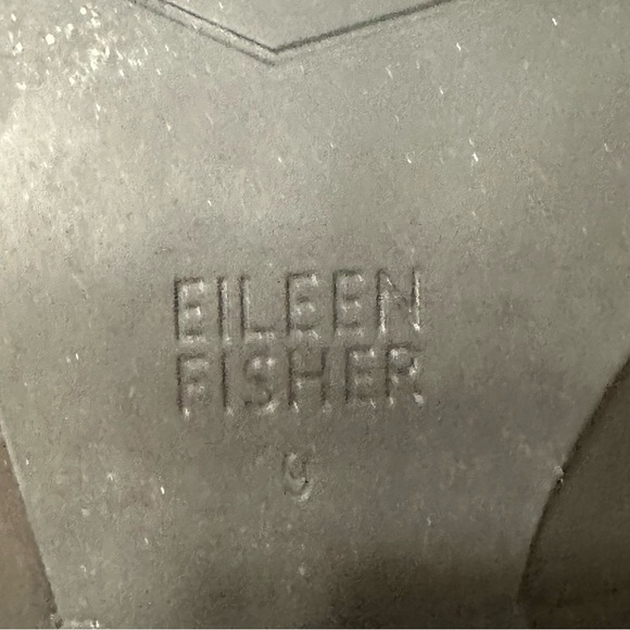 Eileen Fisher - Liza Nubuck Leather Ankle Strap Pumps - Black - 9 - Picture 6 of 6